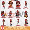 Louisville Cardinals Betty Boop Black NCAA bundle 12