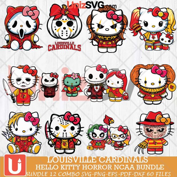 Louisville Cardinals Hello Kitty Horror NCAA bundle 12