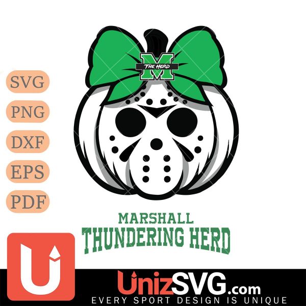 Marshall Thundering Herd Hello Kitty Jason Voorhees pumpkin Horror