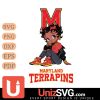 Maryland Terrapins Betty Boop Black