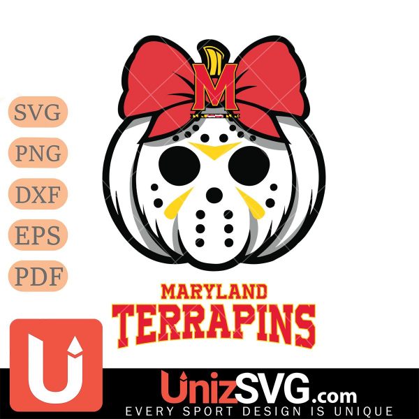 Maryland Terrapins Hello Kitty Jason Voorhees pumpkin Horror