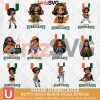 Miami Hurricanes Betty Boop Black NCAA bundle 12