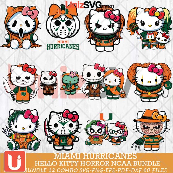 Miami Hurricanes Hello Kitty Horror NCAA bundle 12