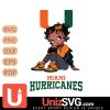 Miami Hurricanes Betty Boop Black