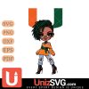 Miami Hurricanes Betty Boop Fan Girl black