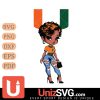 Miami Hurricanes Black Fan Girl