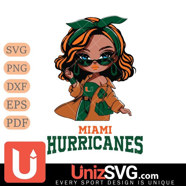 Miami Hurricanes Fan Girl Black Disney