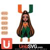 Miami Hurricanes Fan Girl Lovely