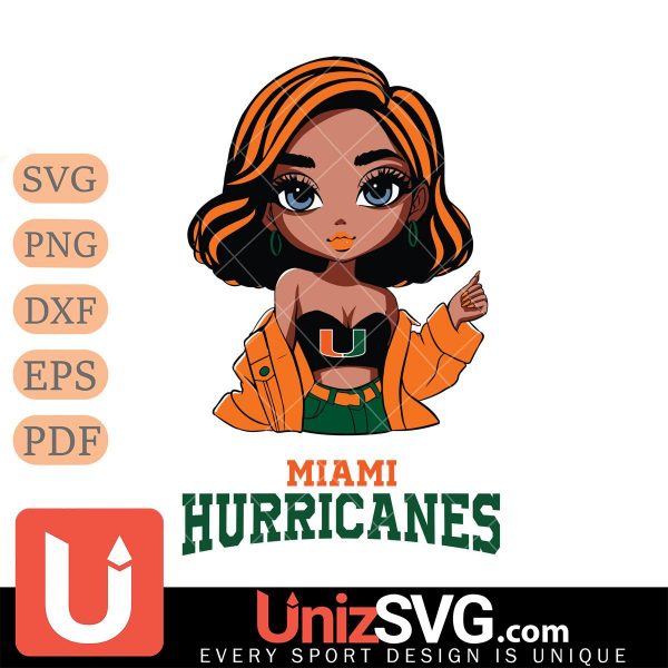 Miami Hurricanes Fan Girl Pretty