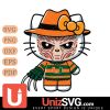 Miami Hurricanes Hello Kitty Deadpool & Wolverine Horror