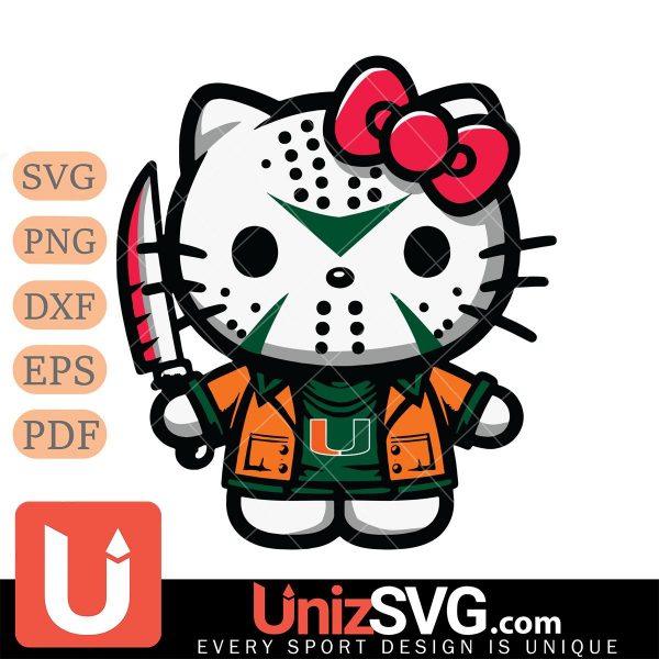 Miami Hurricanes Hello Kitty Jason Voorhees Horror