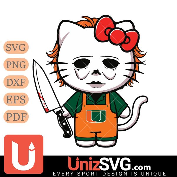 Miami Hurricanes Hello Kitty Michael Myers Horror