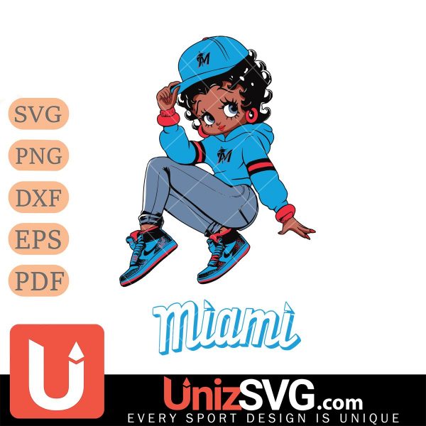 Miami Marlins Betty Boop Stunning