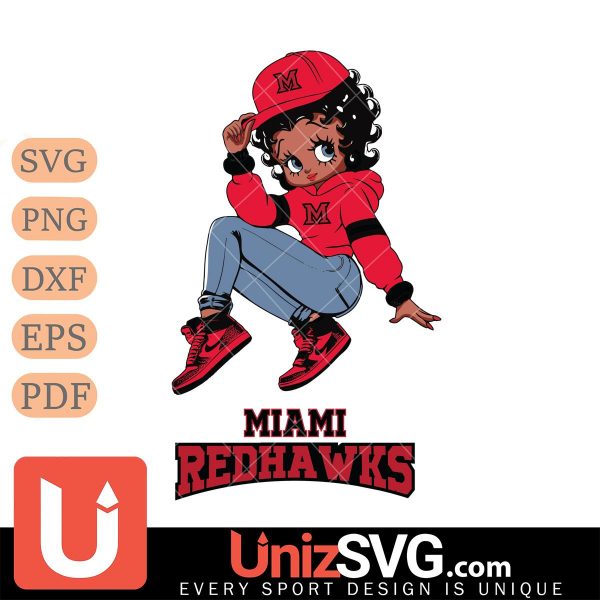 Miami RedHawks Betty Boop Stunning