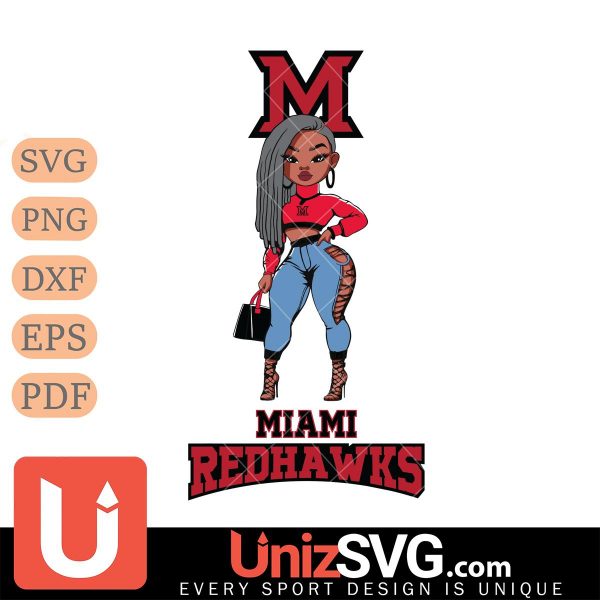 Miami RedHawks Fan Girl Black