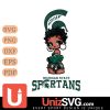 Michigan State Spartans Betty Boop Black Fan Girl