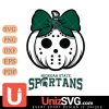 Michigan State Spartans Hello Kitty Jason Voorhees pumpkin Horror