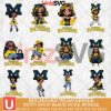 Michigan Wolverines Betty Boop Black NCAA bundle 12