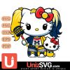 Michigan Wolverines Hello Kitty Harley Quinn Horror