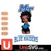 Middle Tennessee Blue Raiders Betty Boop Black Fan Girl