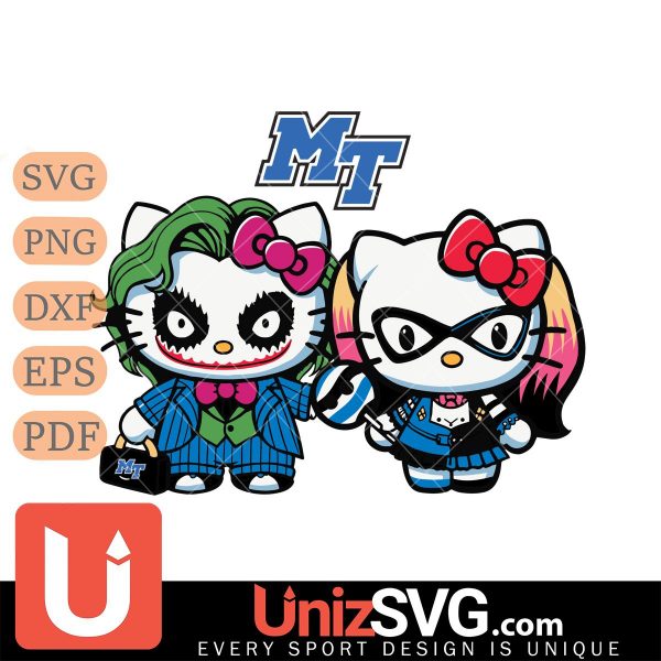 Middle Tennessee Blue Raiders Hello Kitty Joker x Harley Quinn Horror