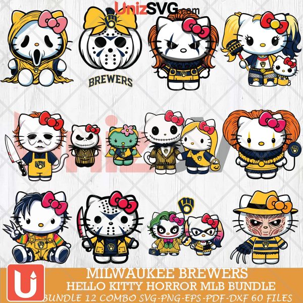 Milwaukee Brewers Hello Kitty Horror bundle 12