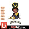 Milwaukee Brewers Betty Boop Black