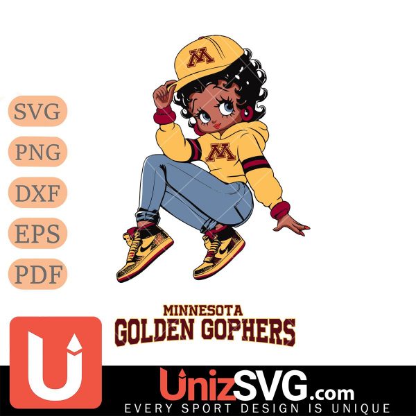 Minnesota Golden Gophers Betty Boop Stunning