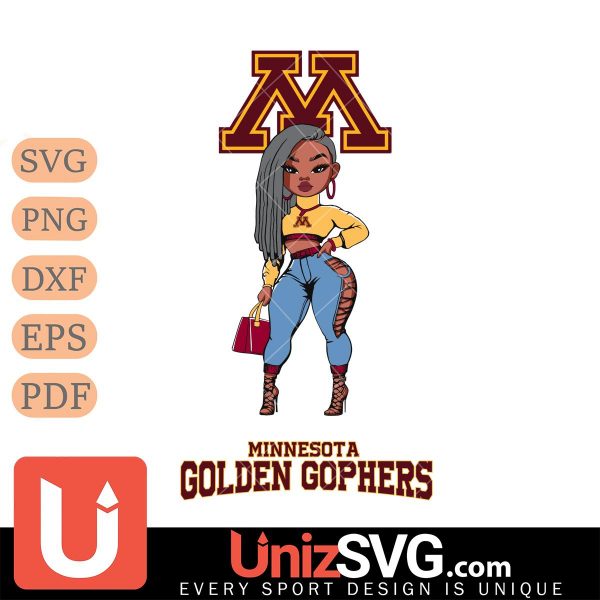 Minnesota Golden Gophers Fan Girl Black