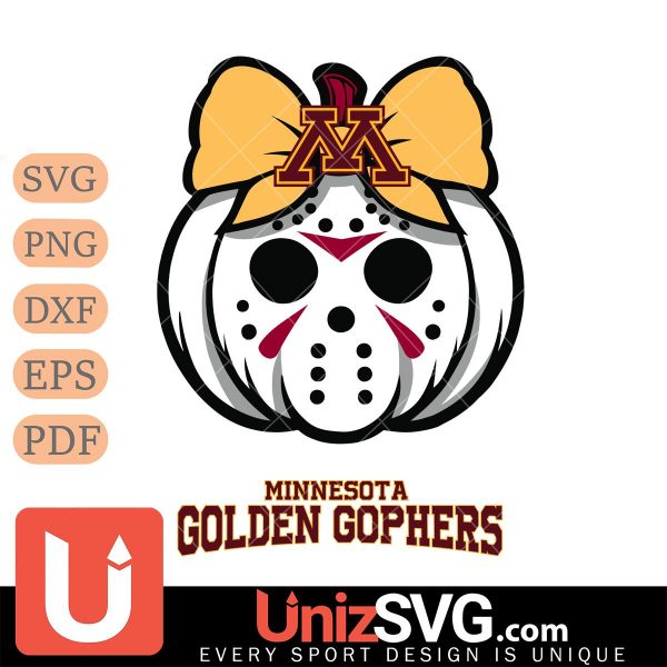 Minnesota Golden Gophers Hello Kitty Jason Voorhees pumpkin Horror