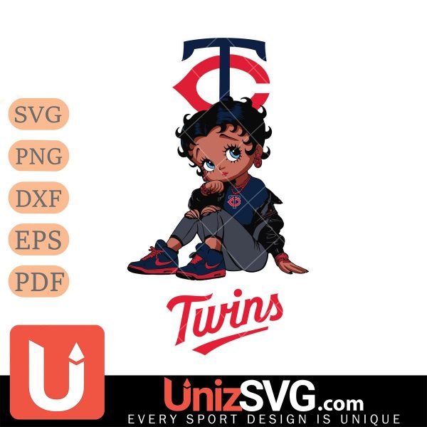 Minnesota Twins Betty Boop Black