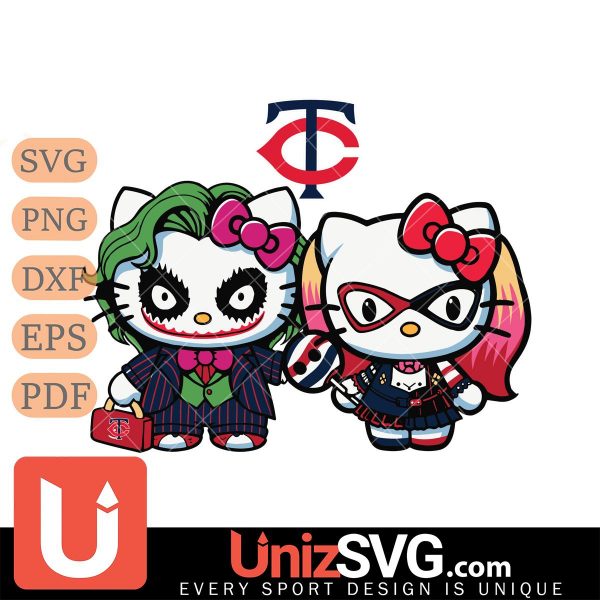 Minnesota Twins Hello Kitty Joker x Harley Quinn Horror