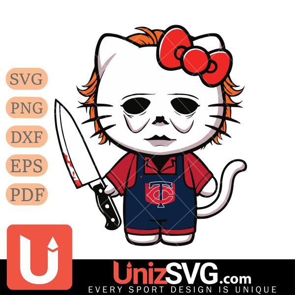 Minnesota Twins Hello Kitty Michael Myers Horror