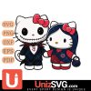 Minnesota Twins Hello Kitty Skellington & Sally Horror