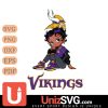 Minnesota Vikings Betty Boop Black