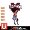 Mississippi State Bulldogs Black Fan Girl