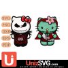 Mississippi State Bulldogs Hello Kitty Jack Skellington & Sally Horror