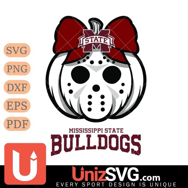 Mississippi State Bulldogs Hello Kitty Jason Voorhees pumpkin Horror