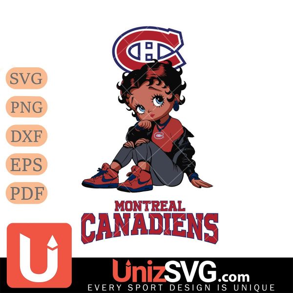 Montreal Canadiens Betty Boop Black