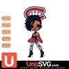 Montreal Canadiens Betty Boop Fan Girl black