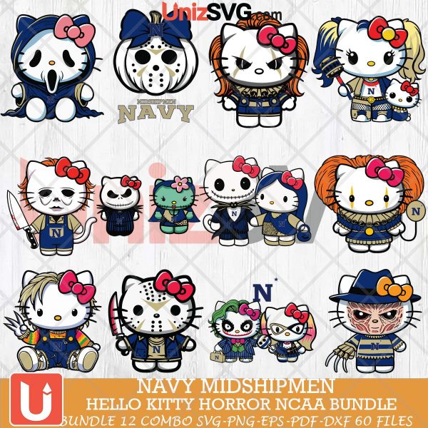 Navy Midshipmen Hello Kitty Horror NCAA bundle 12