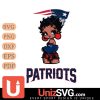 New England Patriots Betty Boop Black Fan Girl