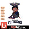 New Orleans Pelicans Betty Boop Black