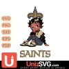 New Orleans Saints Betty Boop Black