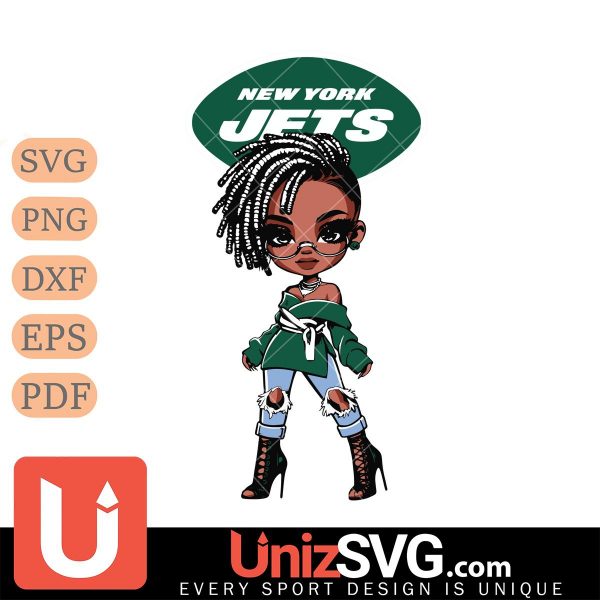 New York Jets Betty Boop Fan Girl black