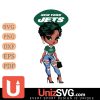 New York Jets Black Fan Girl