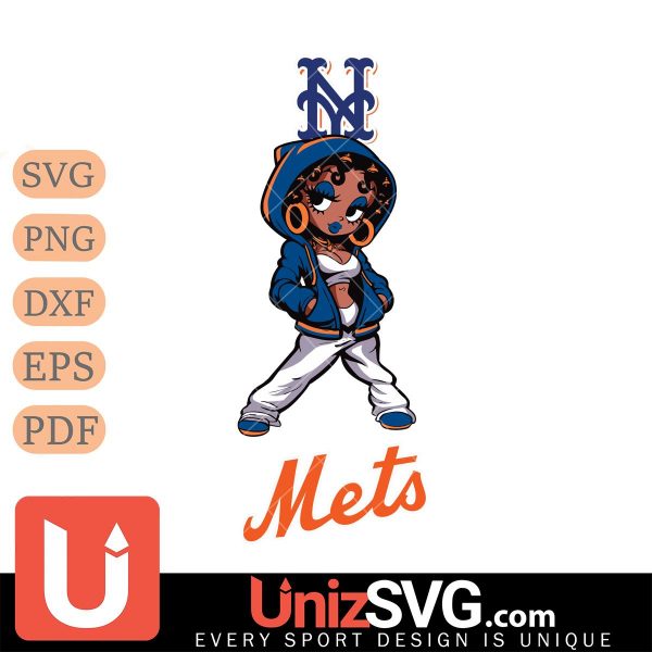 New York Mets Betty Boop Fan Girl