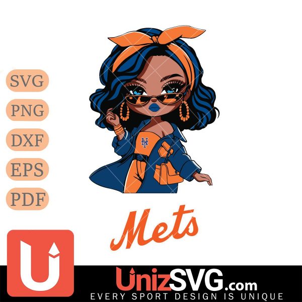 New York Mets Fan Girl Black Disney