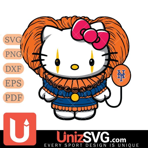 New York Mets Hello Kitty Pennywise Horror