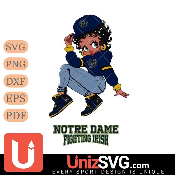 Notre Dame Fighting Irish Betty Boop Stunning